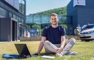 Student auf der Präsenzphase 
