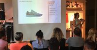 Franziska Hulitz bei Schuhvorstellung des neuen Nike-Schuhs