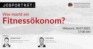 Jobporträt – Was macht ein Fitnessökonom?