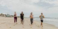 Joggen am Strand