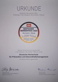 DHfPG gewinnt Deutschen Servicepreis 2023 