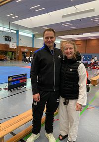Master-Studierende bei Hochschulmeisterschaft Taekwondo