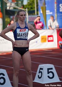 Sina Mayer holt Bronzemedaille im 100-Meter-Sprint